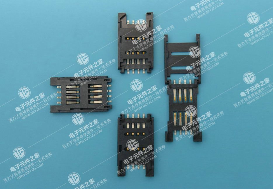 SIM 8PIN 全塑掀盖无柱