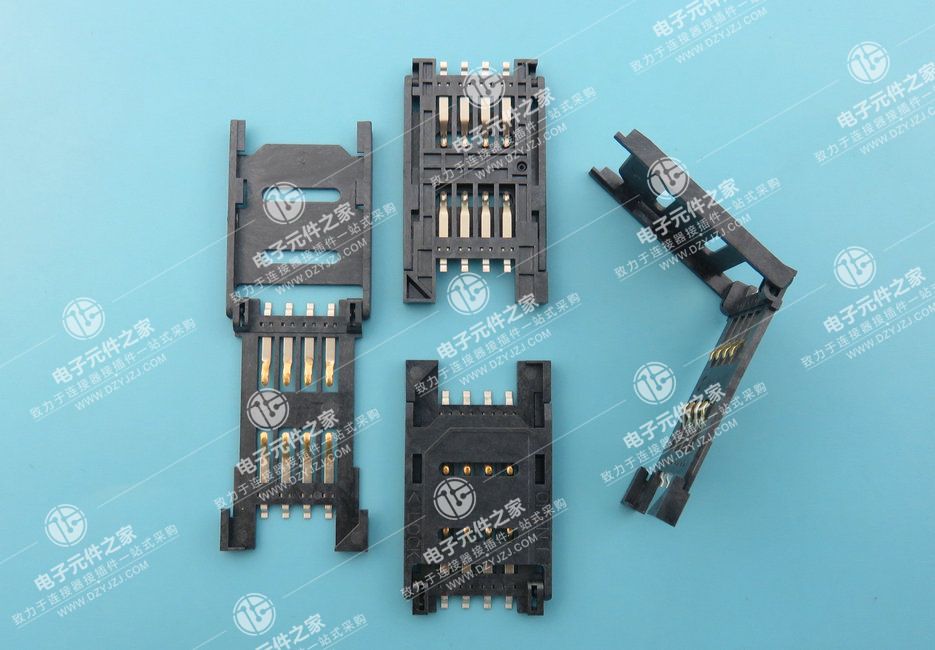 SIM 8PIN 全塑掀盖无柱