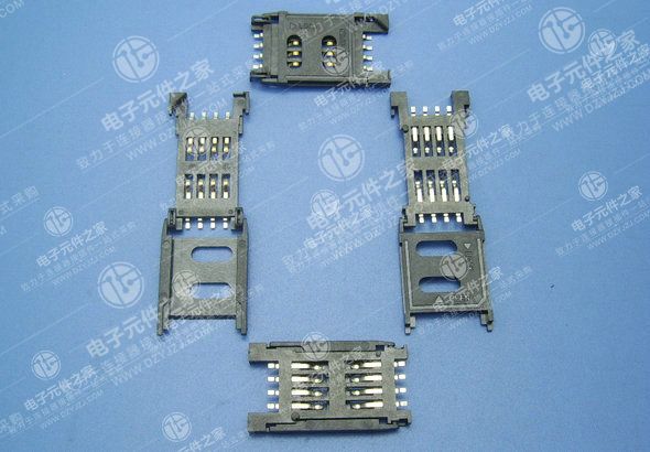 SIM 8PIN 全塑掀盖 带柱