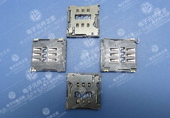 NANO SIM卡座1.55H 带DIP检测PIN