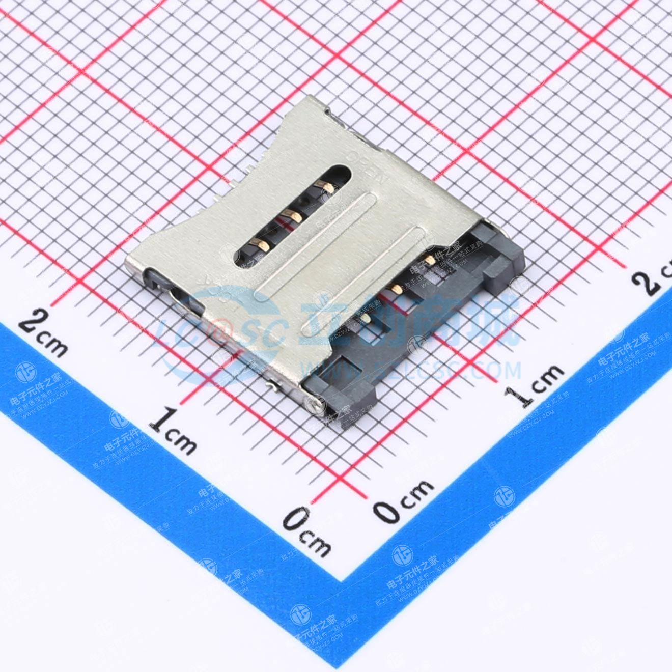 翻盖式 MicroSIM卡 卡座
