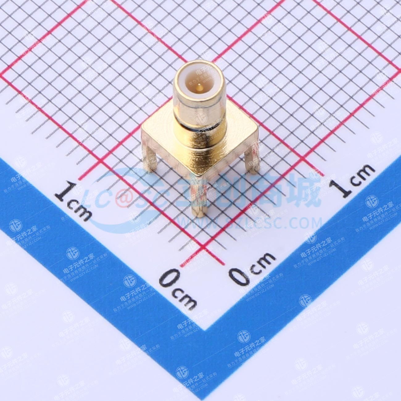 SMB-JE公头连接器 PCB快插卡板式连接器