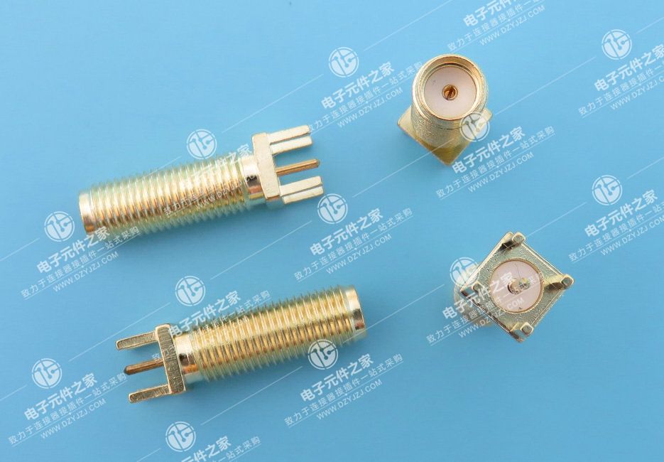 SMA 180°DIP 正脚带孔 L22.5 17牙