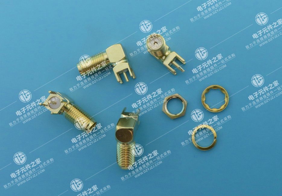 SMA 带孔90°DIP L17.0
