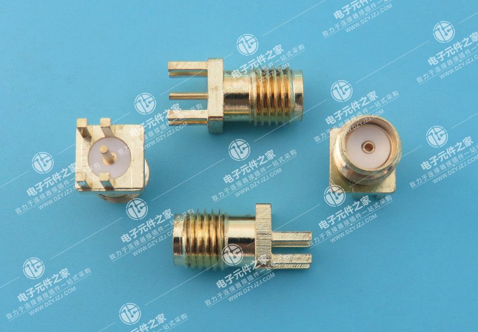 SMA 180°DIP 偏脚 带孔 夹1.2 体长13.5