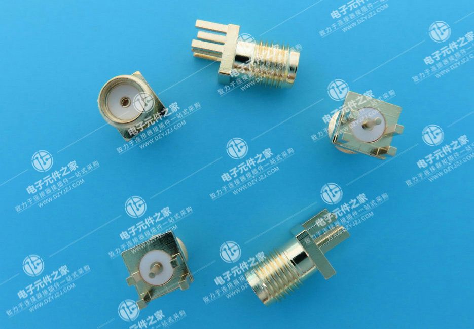 SMA 180°DIP 偏脚带孔 夹1.6 L13.5
