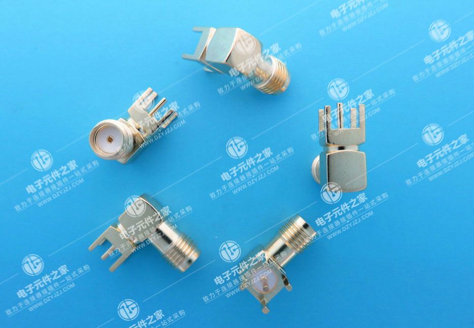 SMA 带孔90°DIP L14.5