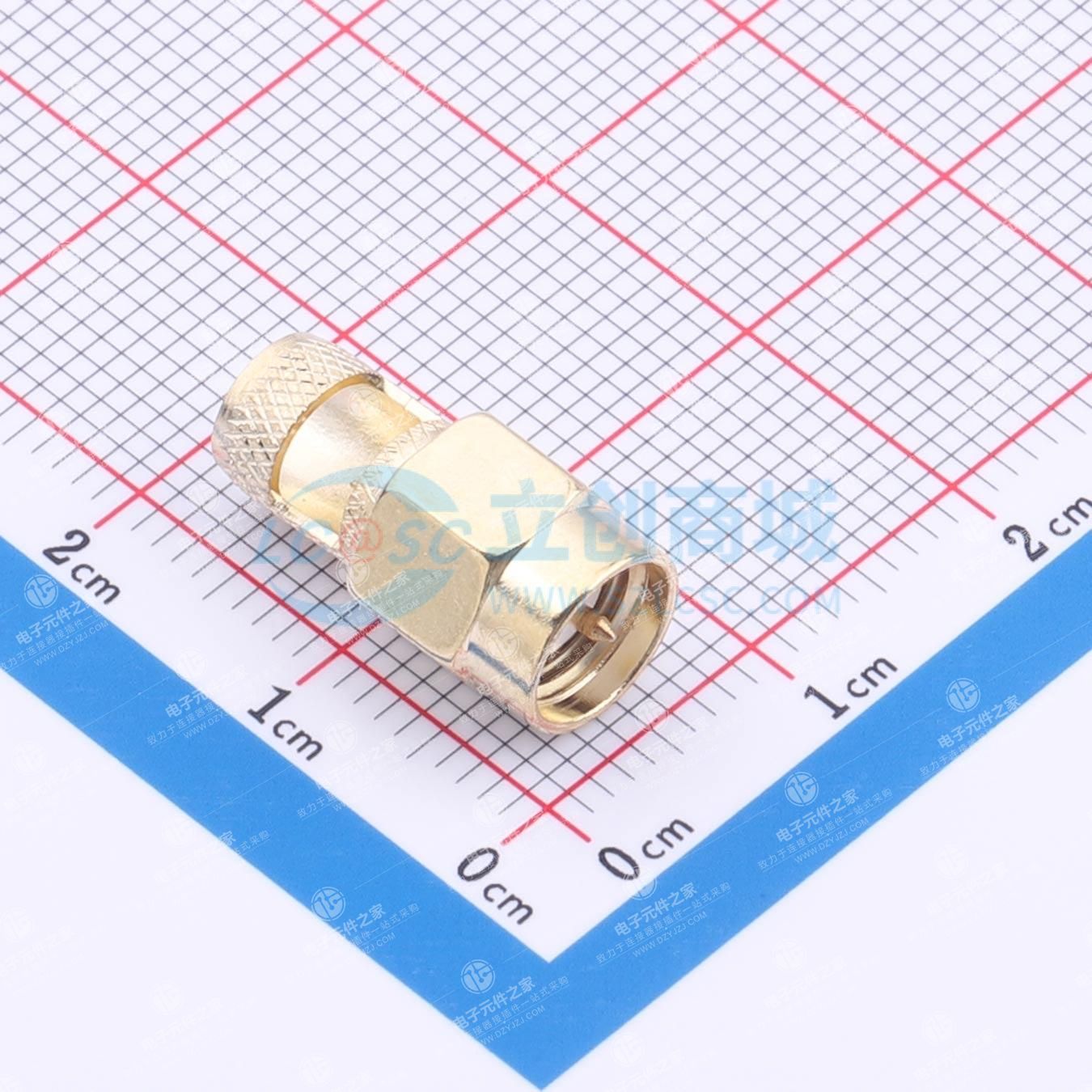 射频连接器SMA-J6.0 SMA直式公头天线座 SMA胶套直式小辣椒天线头