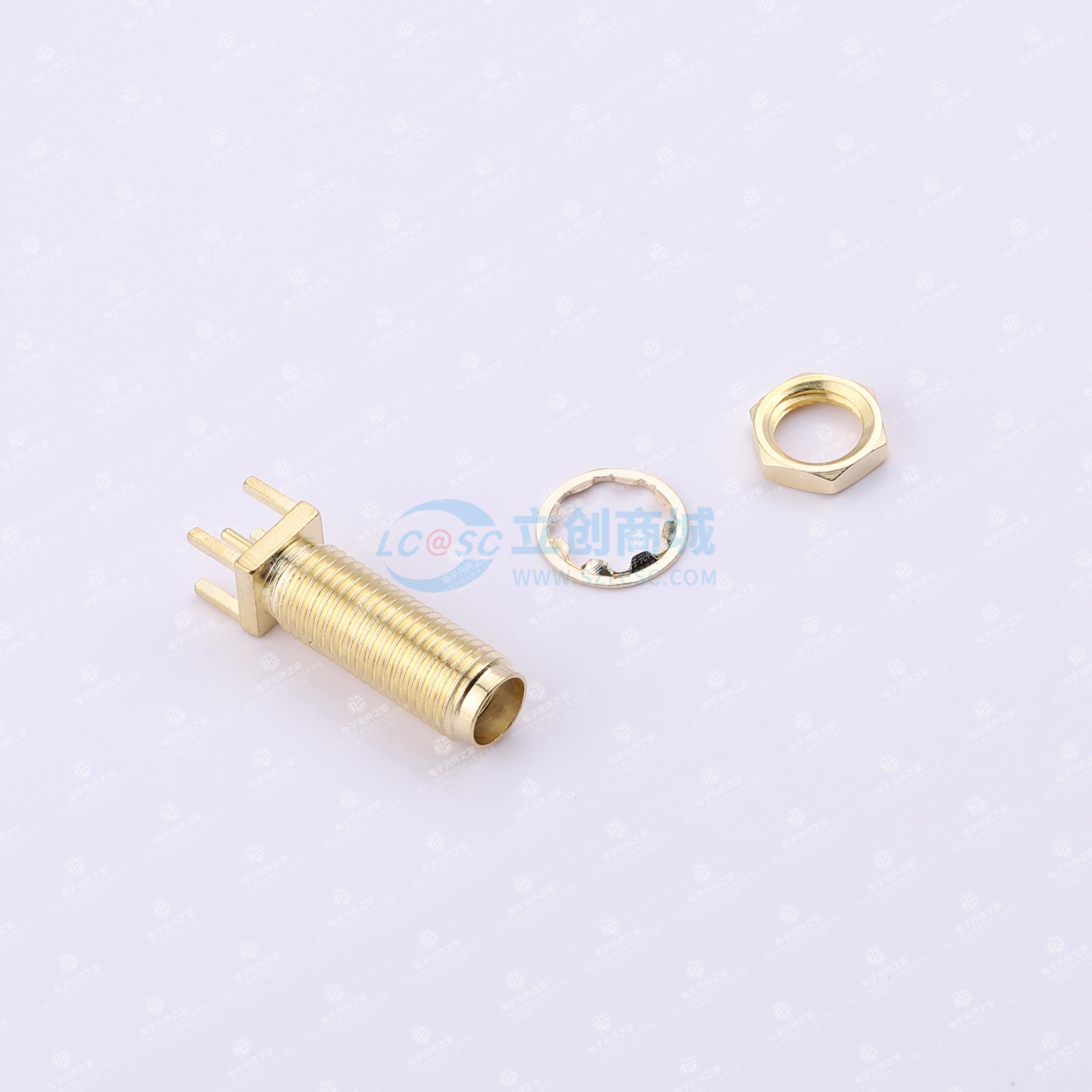 SMA-KE 17牙正脚 牙长17mm 母座 外螺内孔全铜镀金KE天线座