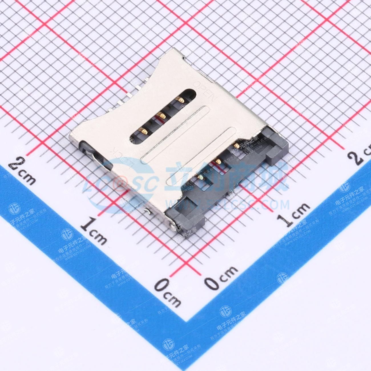 翻盖式 MicroSIM卡 卡座