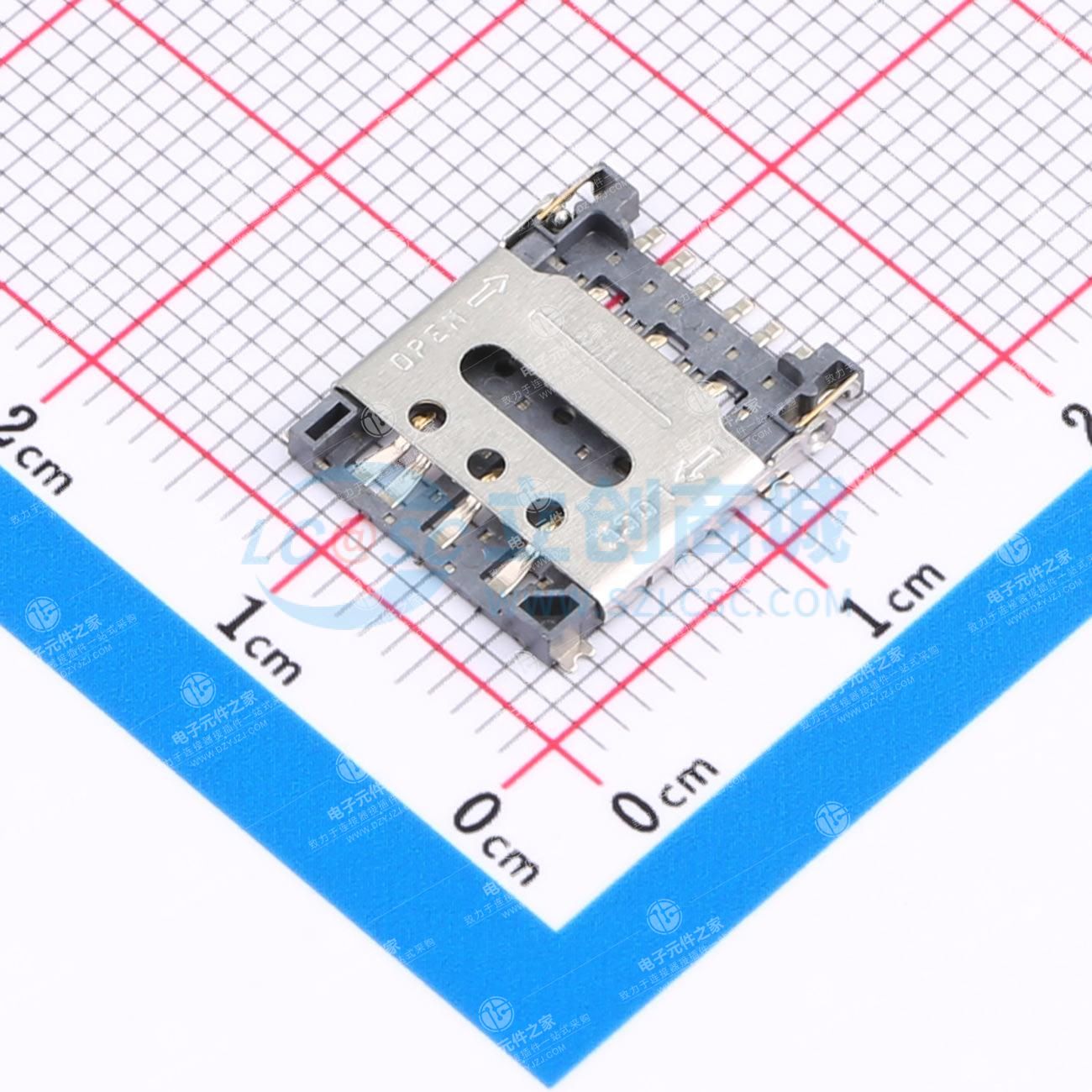 翻盖式 NanoSIM卡 卡座