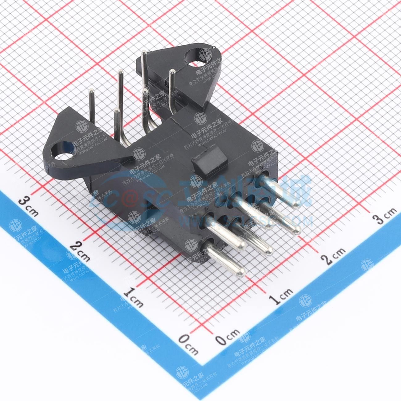 2x3P 间距:5.08mm 圆针 弯插