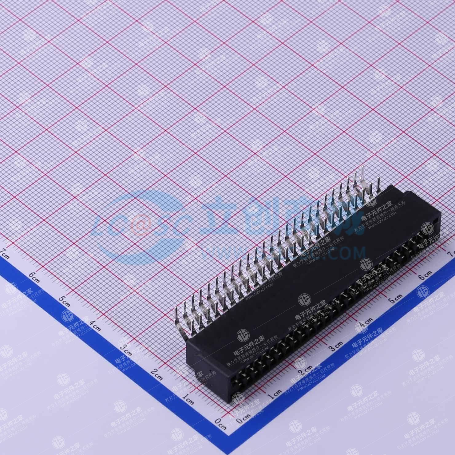 黑色 ISA SLOT 金手指连接器 2.54间距 弯插 G/F P数:50P