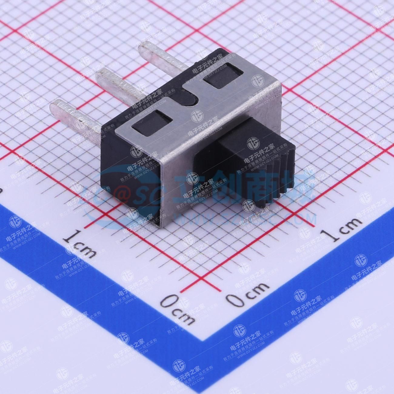 柄长5mm 直插双档 滑动开关