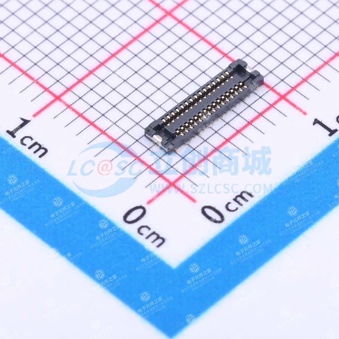 间距:0.4mm PIN:30P 母 立贴