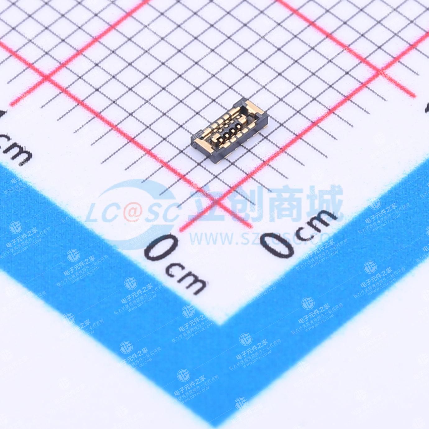 PIN:6P 间距:0.35mm 立贴