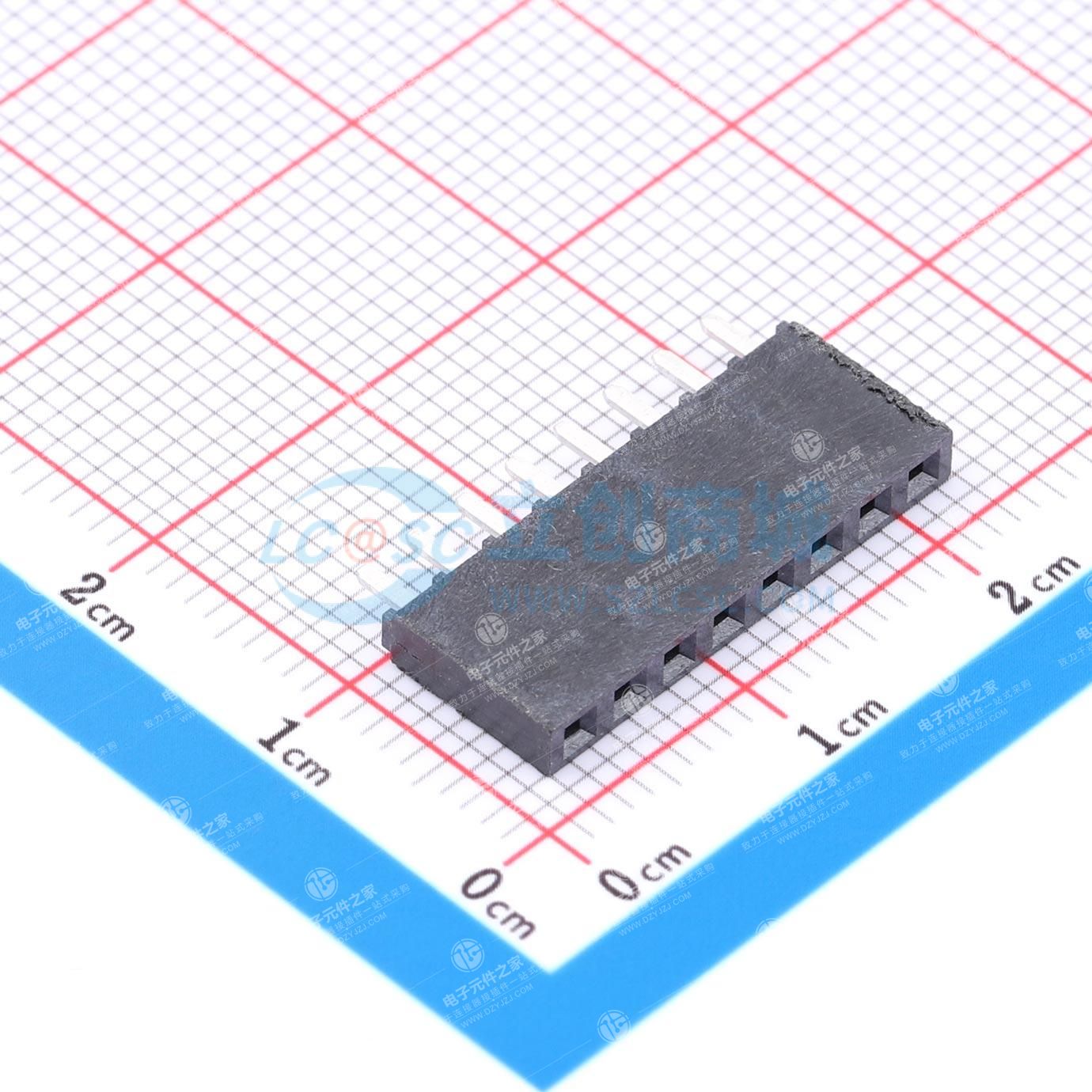 1x8P 间距:2.54mm 直插