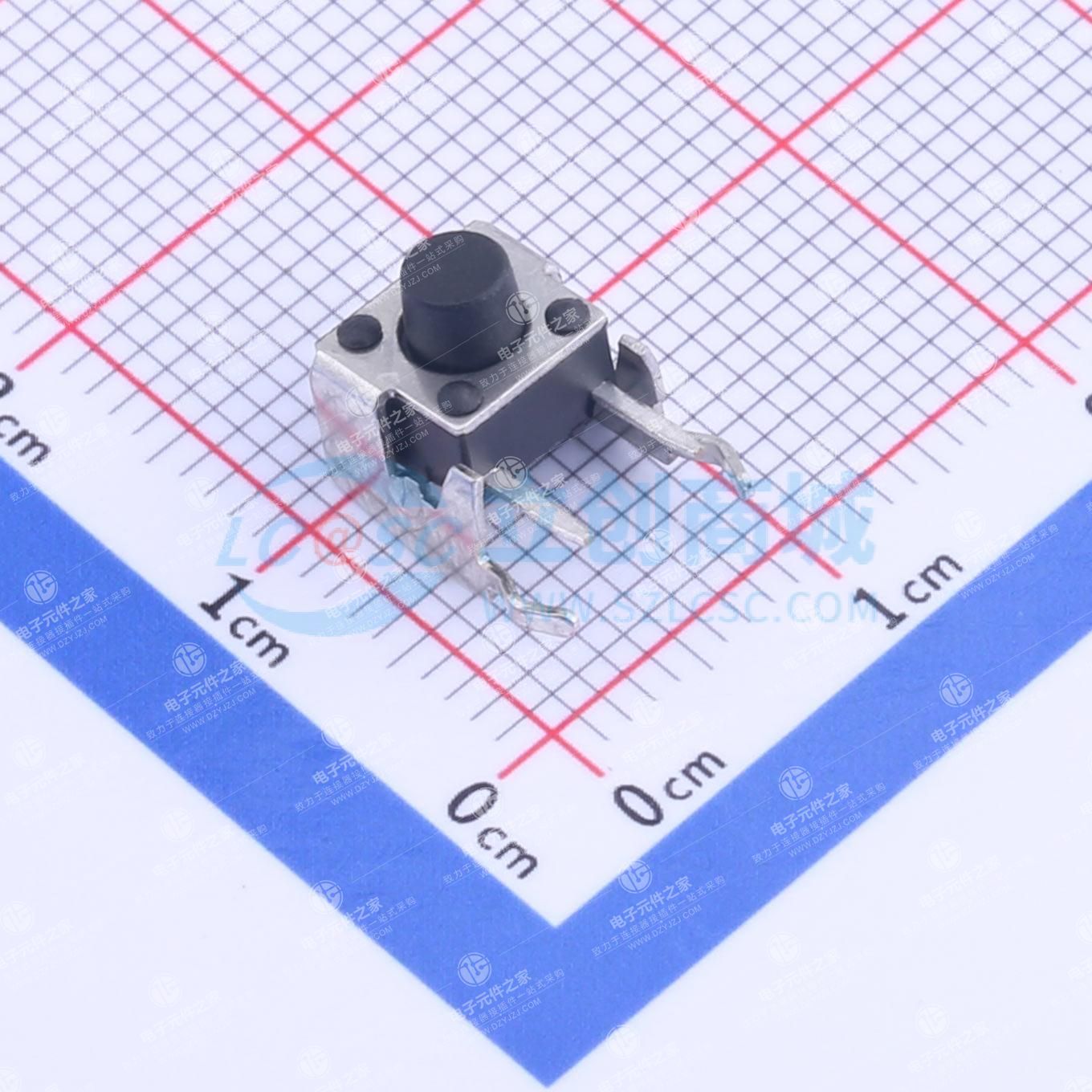 6*6*6mm 卧插 轻触开关