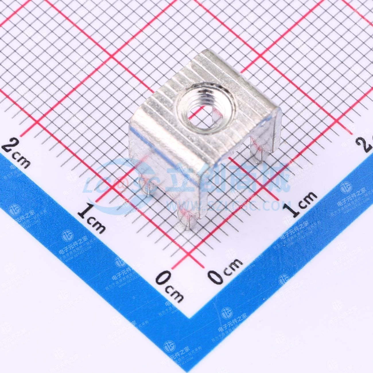 PCB接线端子，黄铜/紫铜材质，额定电流80A/100A，螺孔压铆螺母M4/M5