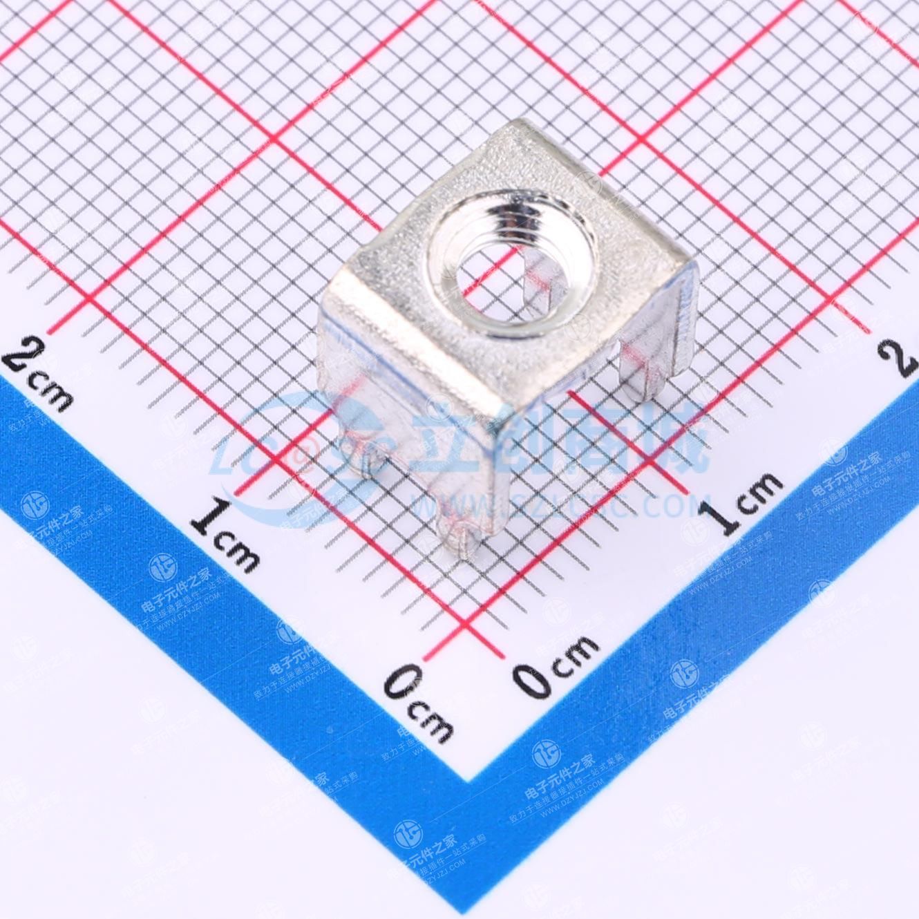 PCB接线端子,黄铜/紫铜材质,额定电流80A/100A,螺孔压铆螺母M4/M5