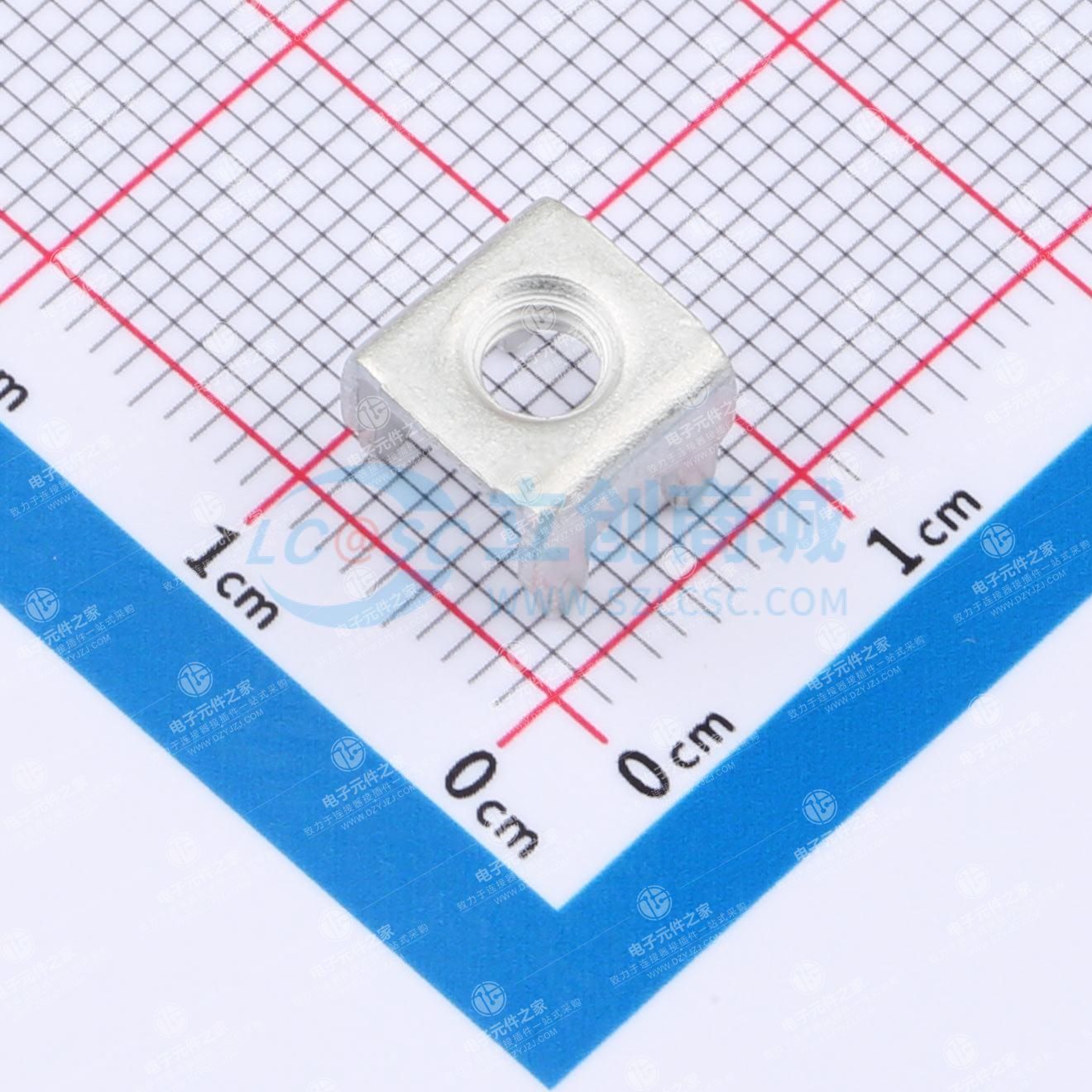 PCB焊接端子  M4  四脚 本体高度6.8mm