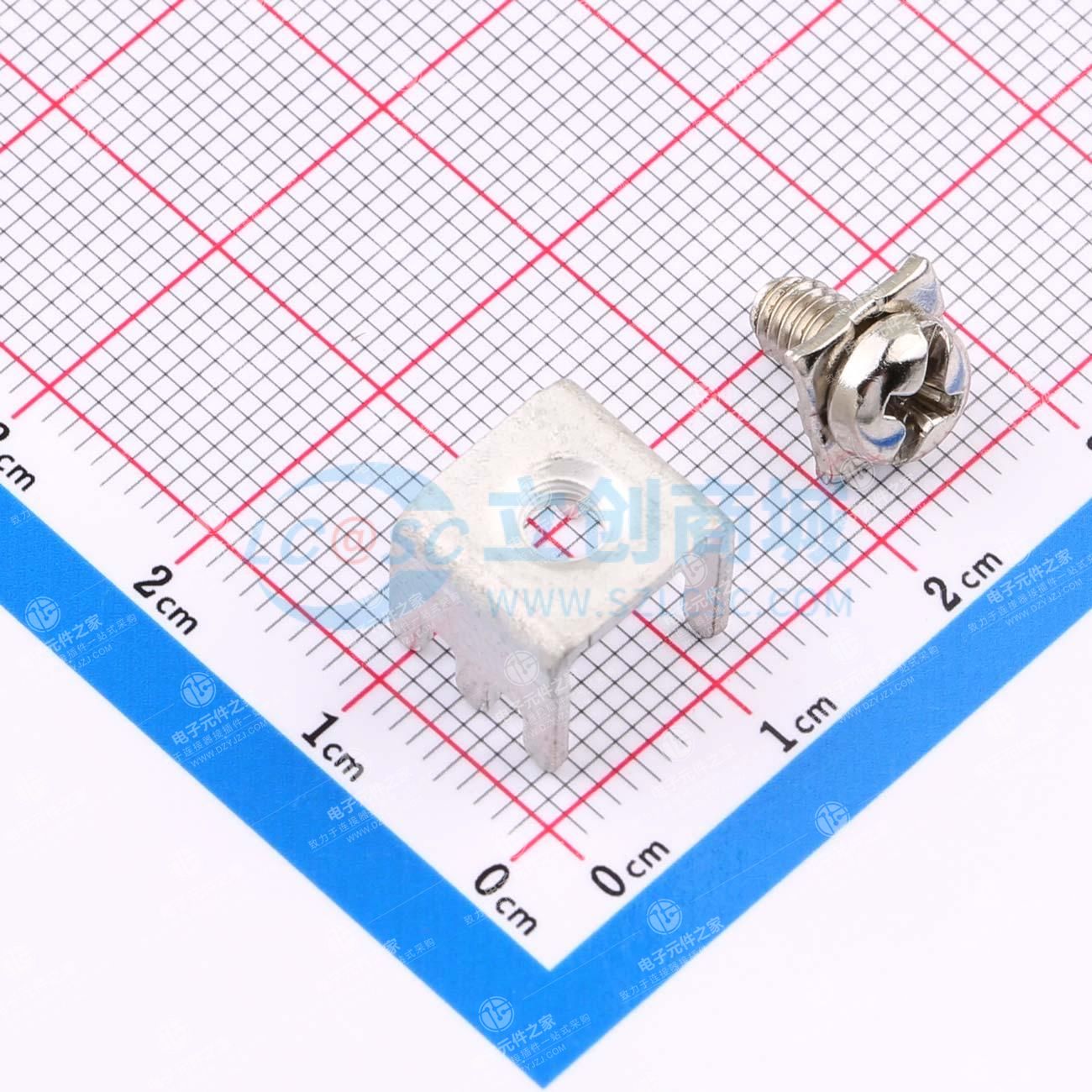 电源端子/M4 六脚 二件套 PCB焊接端子