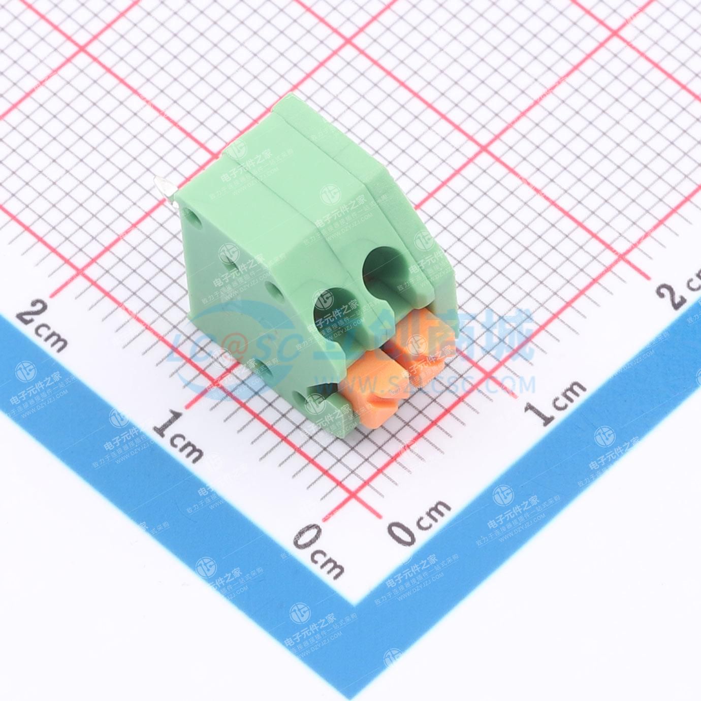 1x2P 3.5mm 每排P数:2 排数:1