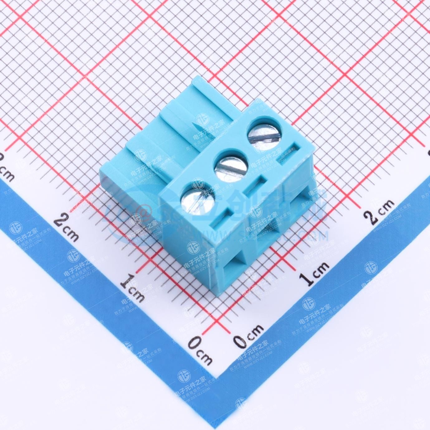 螺丝固定 1x3P 5.08mm 排数:1 每排P数:3
