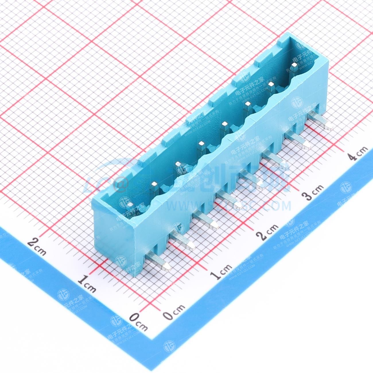 1x8P 5.08mm 排数:1 每排P数:8