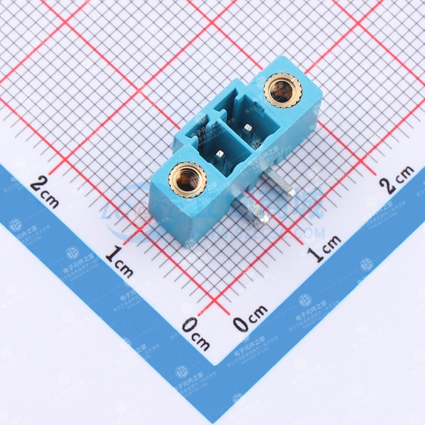1x2P 3.81mm 排数:1 每排P数:2