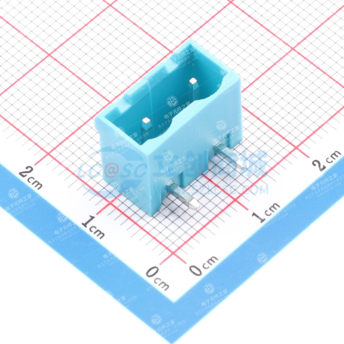 1x2P 7.62mm 排数:1 每排P数:2