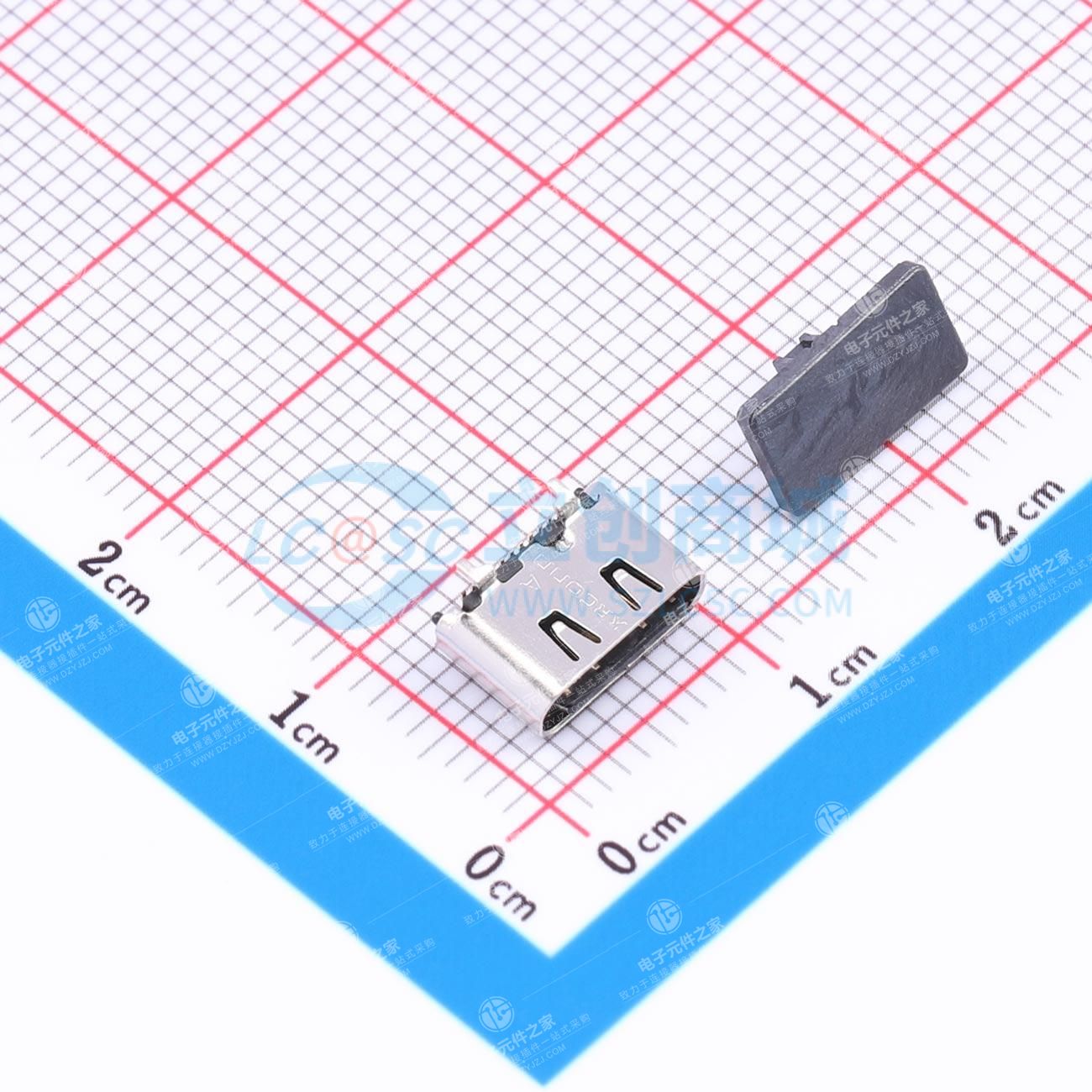 TCR41-57112402-T1 TYPE.C 24PIN DIP0.6MM TID版本 -立式5.7MM
