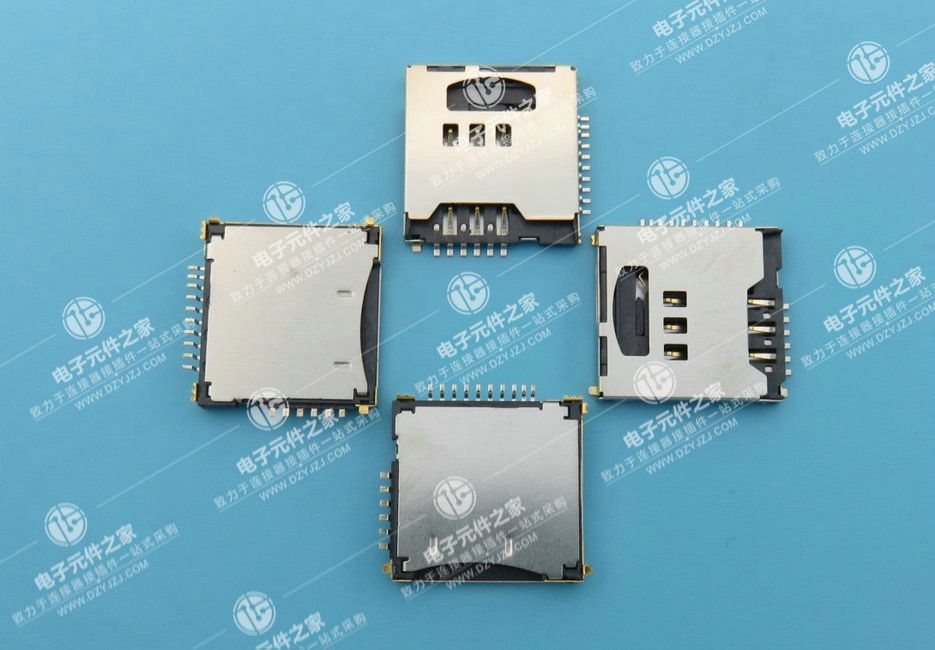 TF＋SIM二合一卡座 四脚全贴片