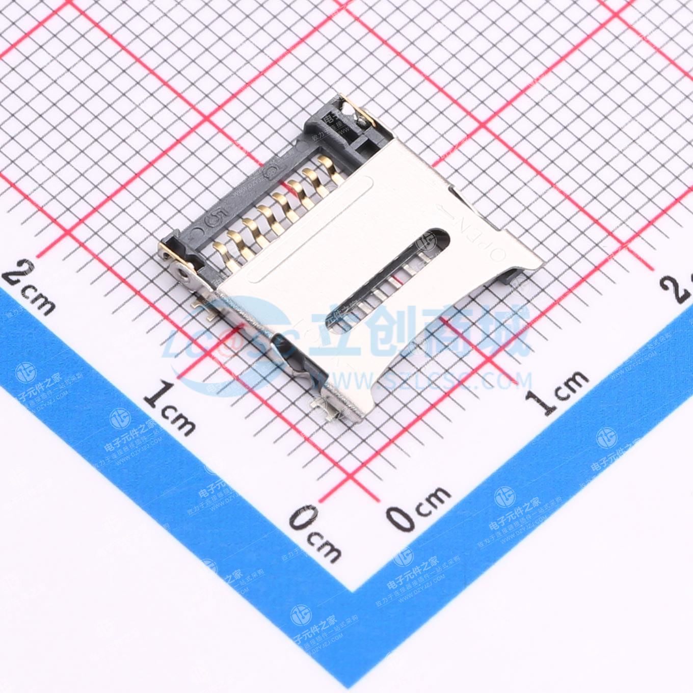 翻盖式 MicroSD卡(TF卡) 卡座