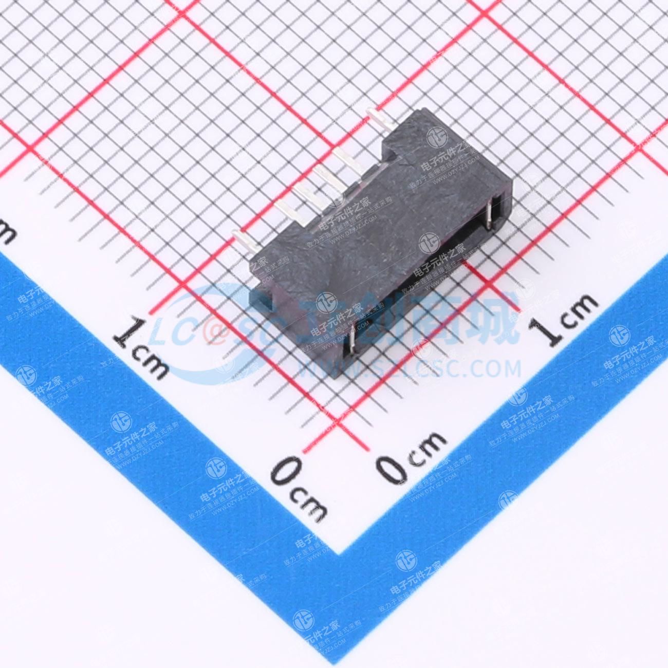 1x4P 间距:1.27mm 直插