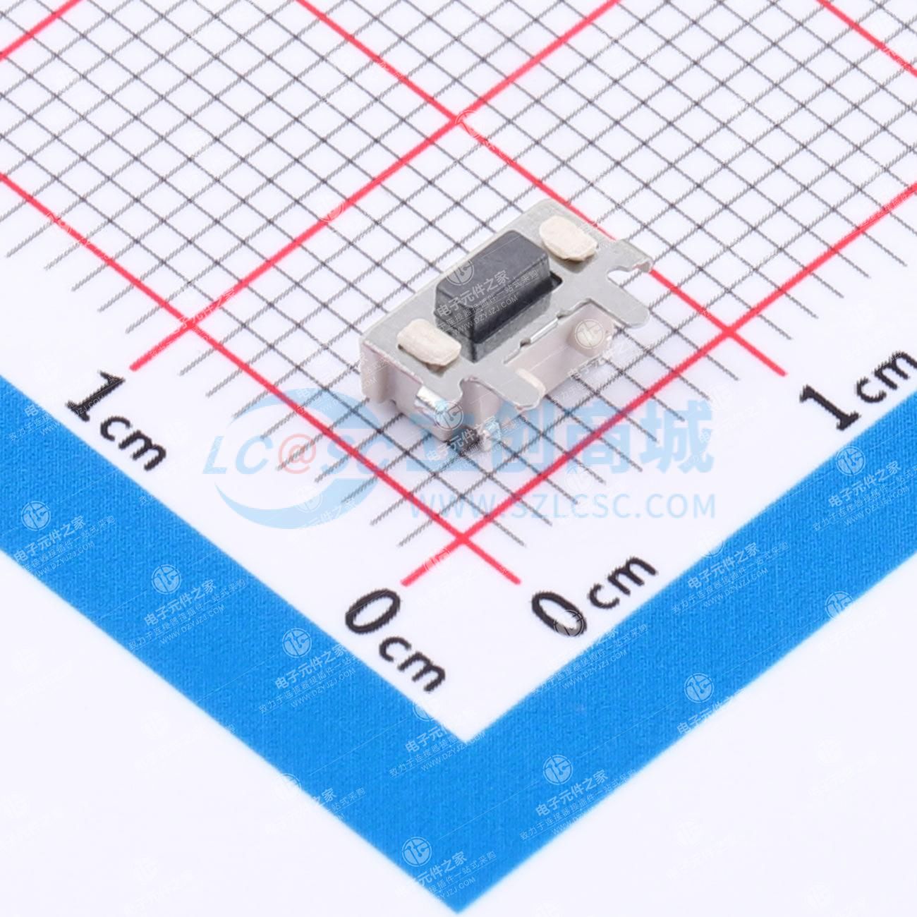 新3X6带柱/3.5H/180gf/白底黑钮/双簧/带牛角1.6mm/牛角间距4.0mm