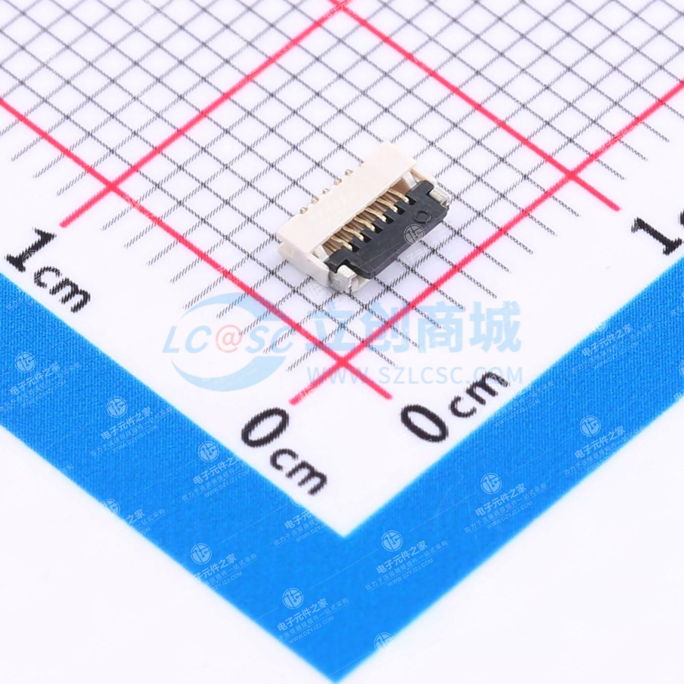翻盖式 下接 P数:6P 间距:0.5mm