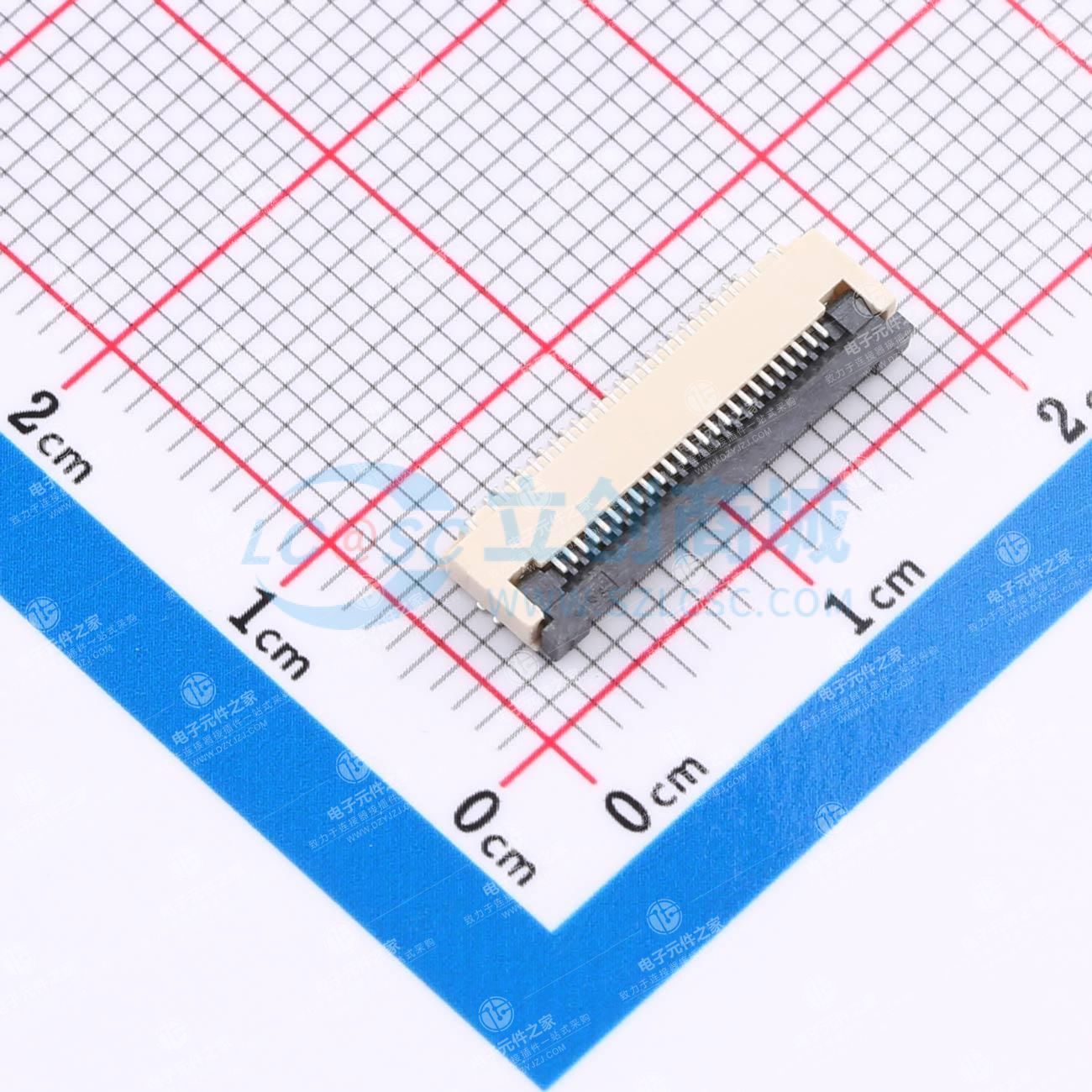 翻盖式 下接 P数:25P 间距:0.5mm