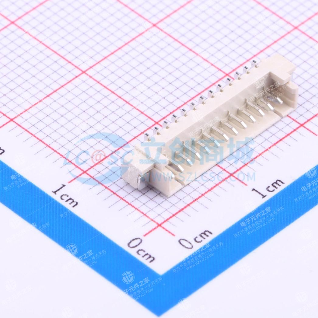 1x13P 间距:1.25mm 立贴