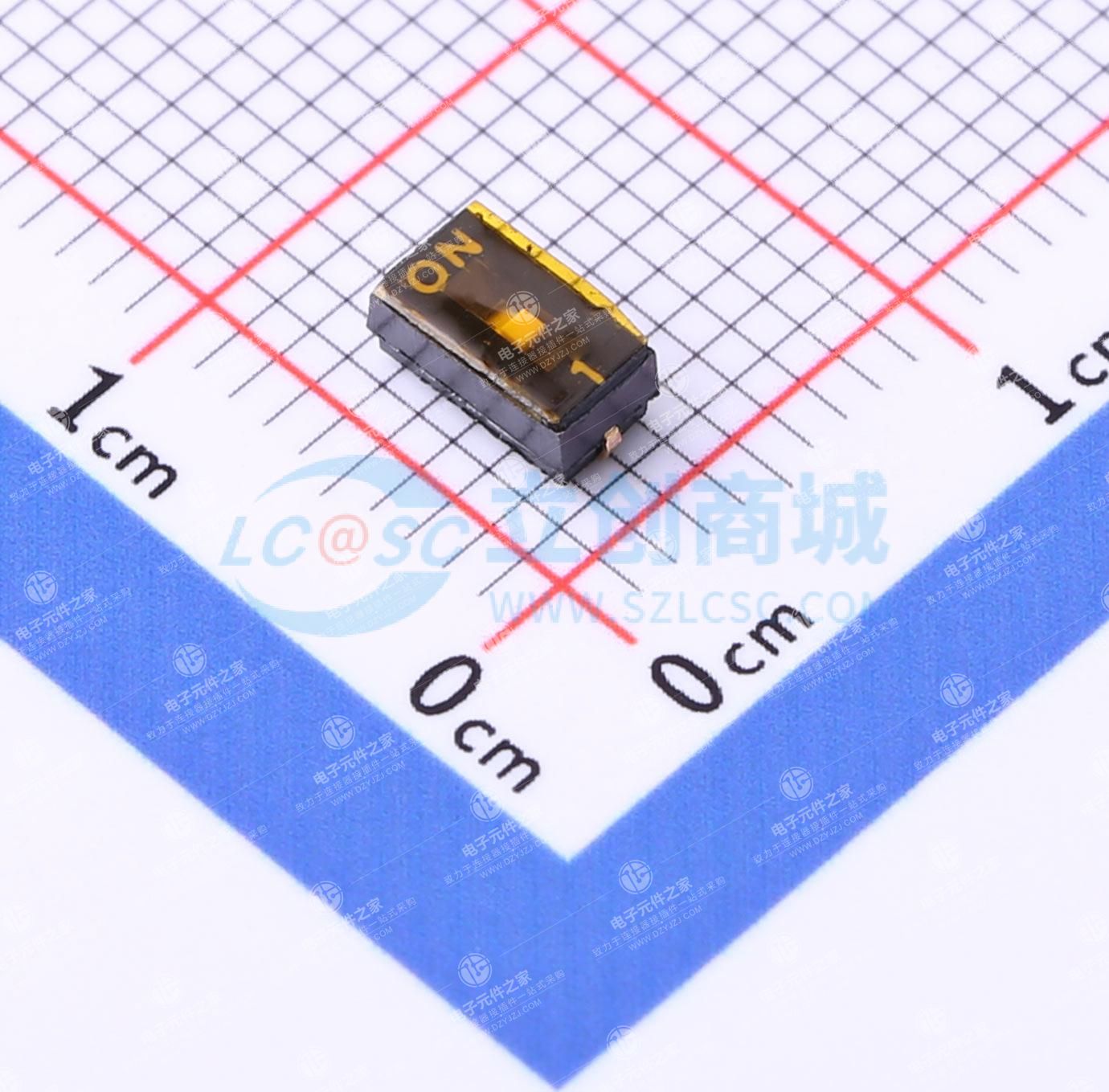 1.27mm 平拨,凹槽式 1位
