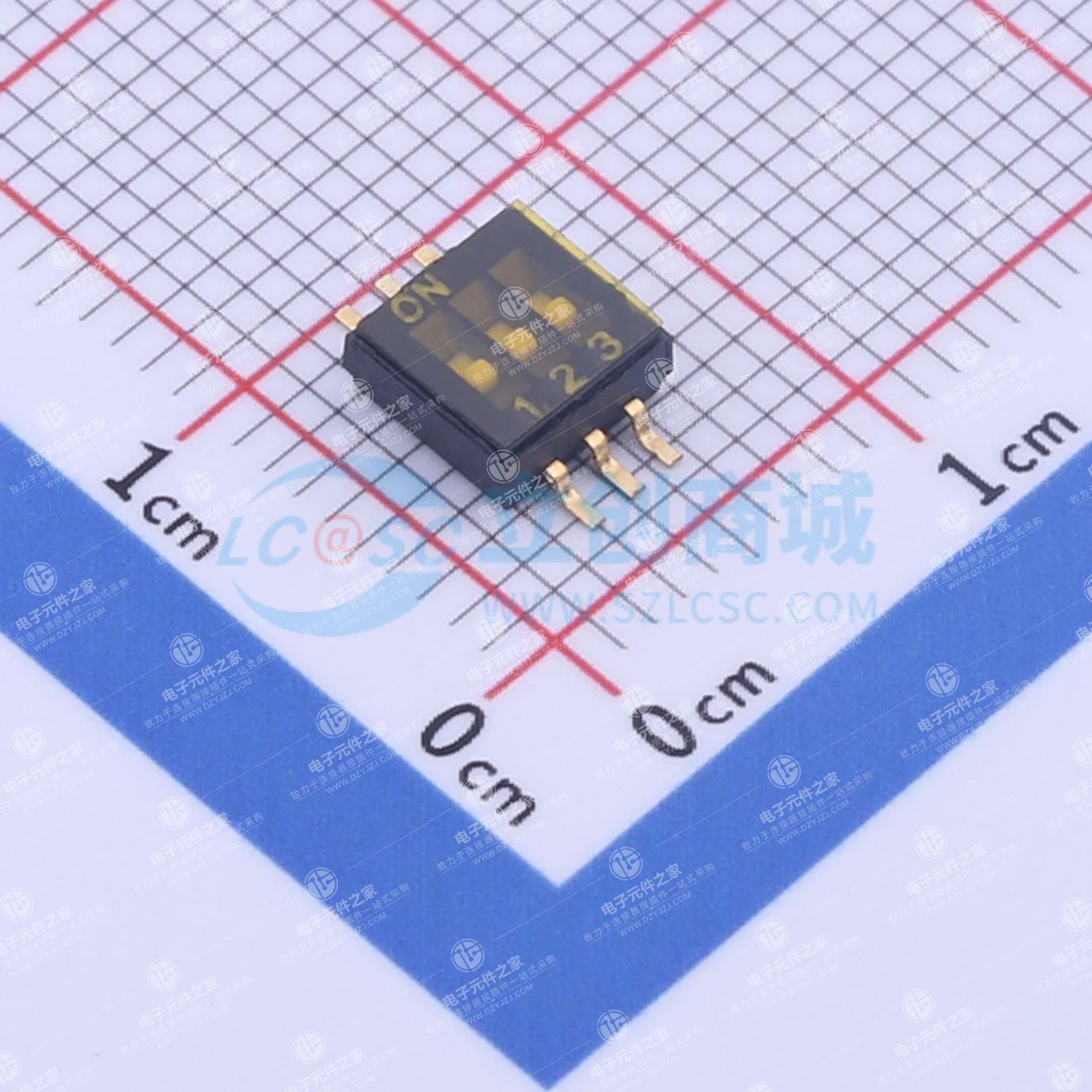 1.27mm 平拨,凹槽式 3位