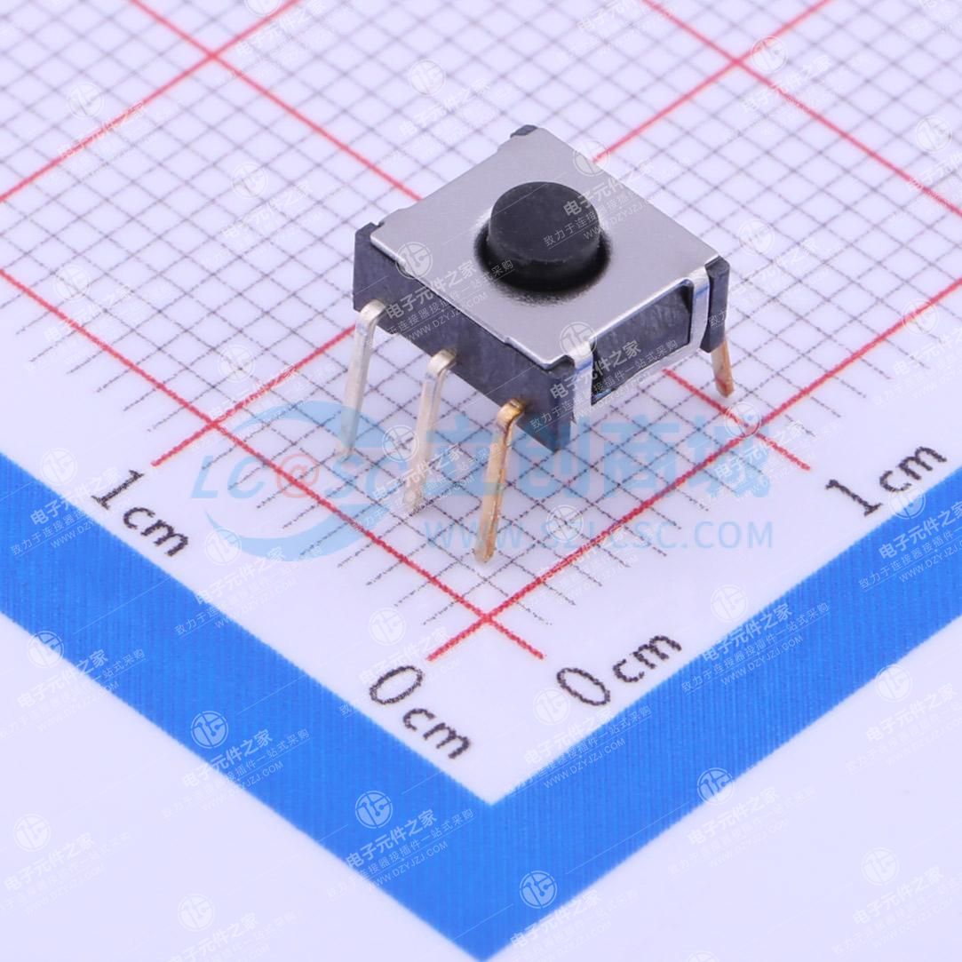 7.5*6.5*1mm 直插 轻触开关