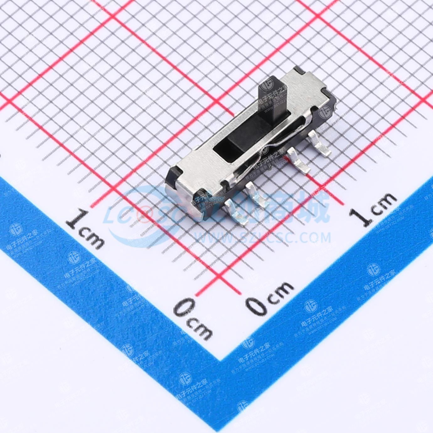 12.90X3.50X3.0H  双排贴片  八脚三档拨动开关