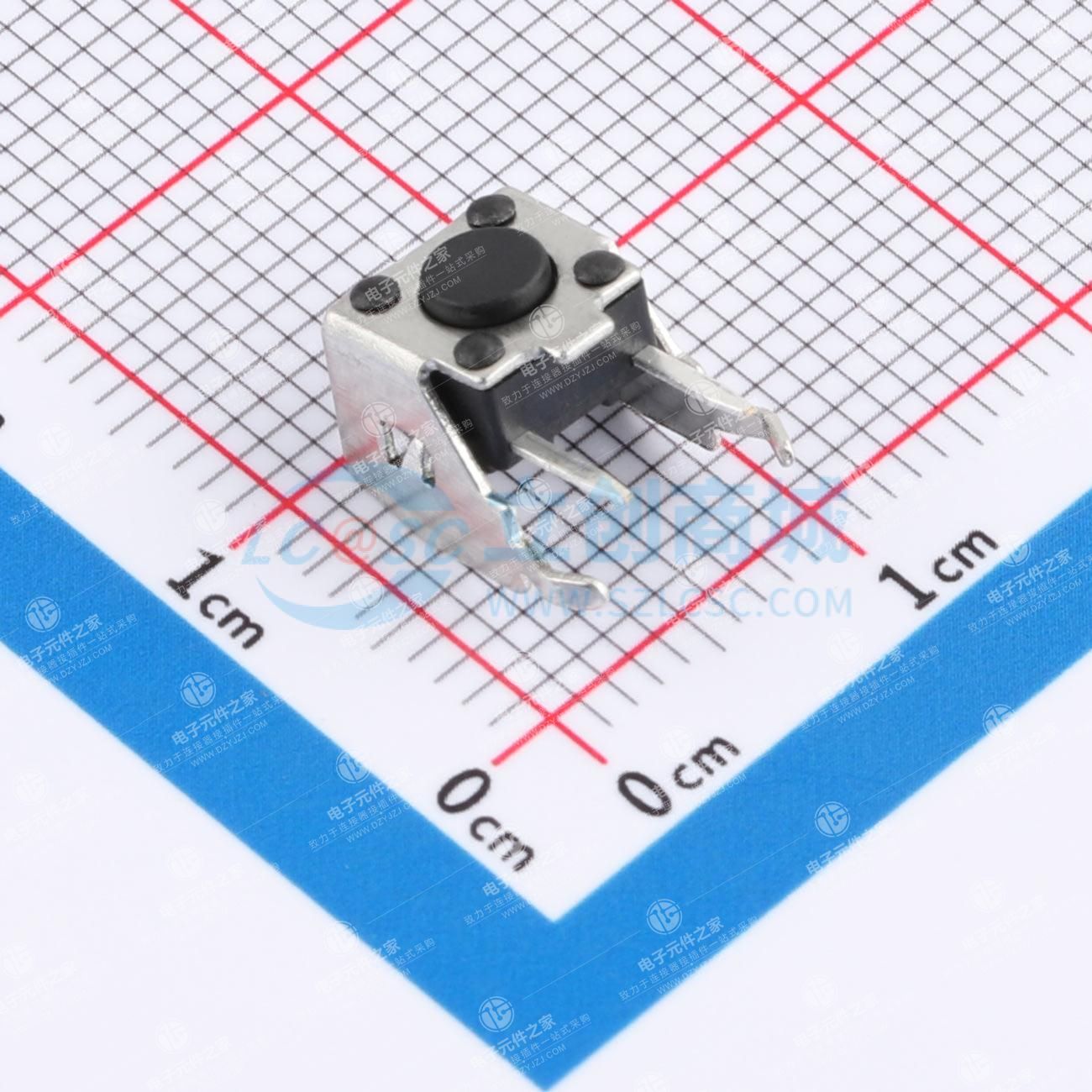 6.0*6.0*4.3mm 卧插 轻触开关