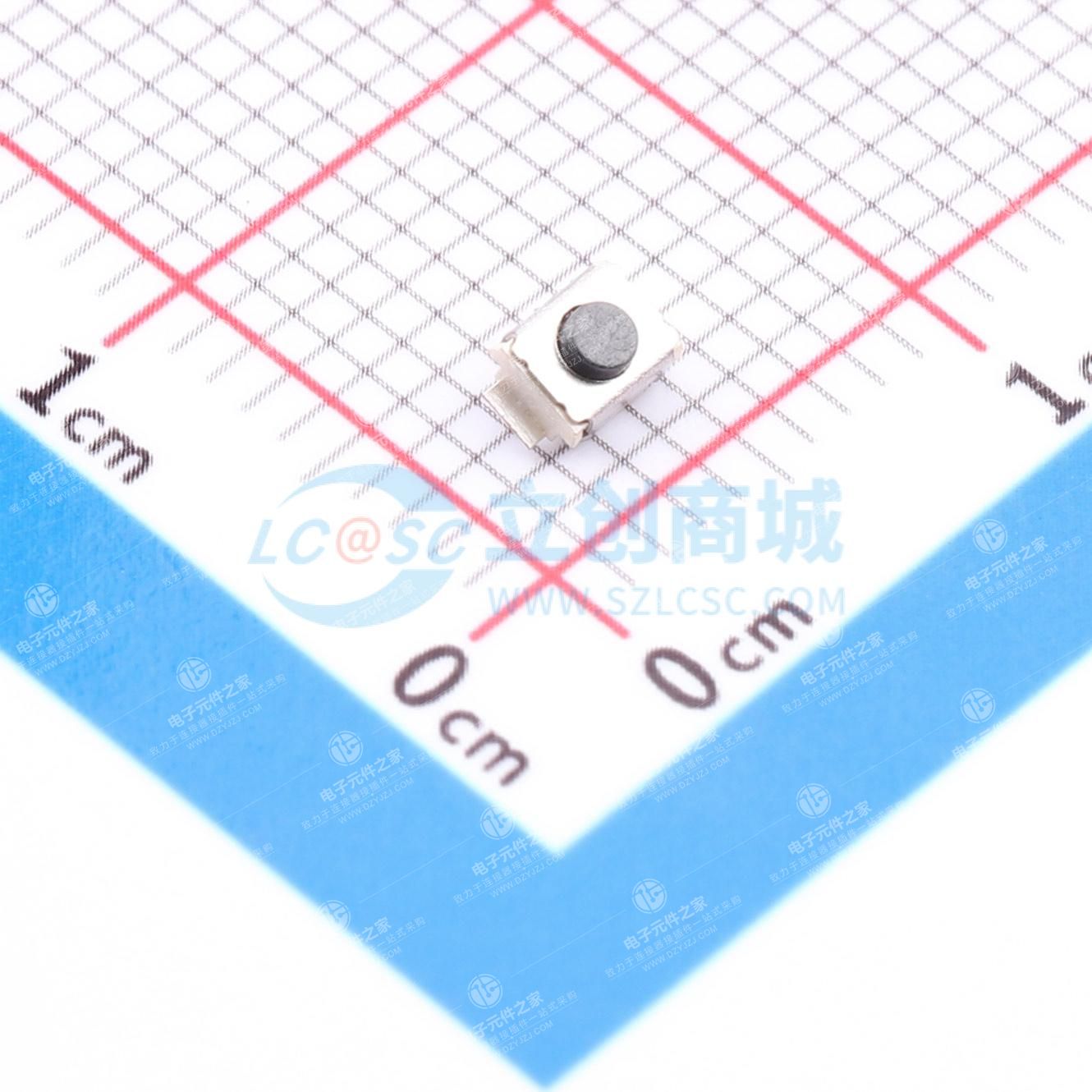 3*2.5*1.7mm带柱立贴轻触开关180gf