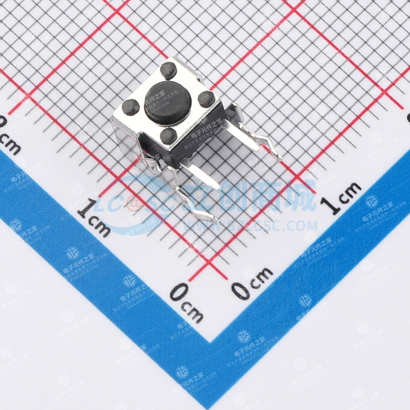 6.0x6.0x4.5mm 卧插 轻触开关