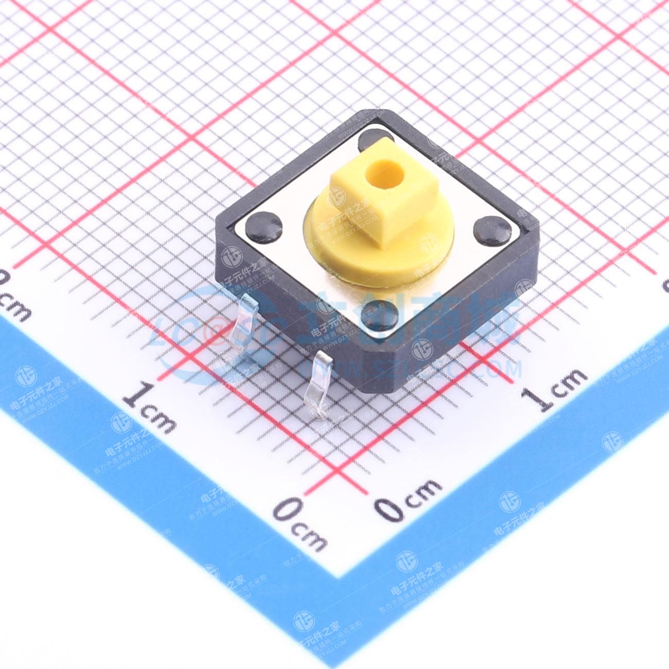 12x12x7.3mm方头 直插 轻触开关180gf