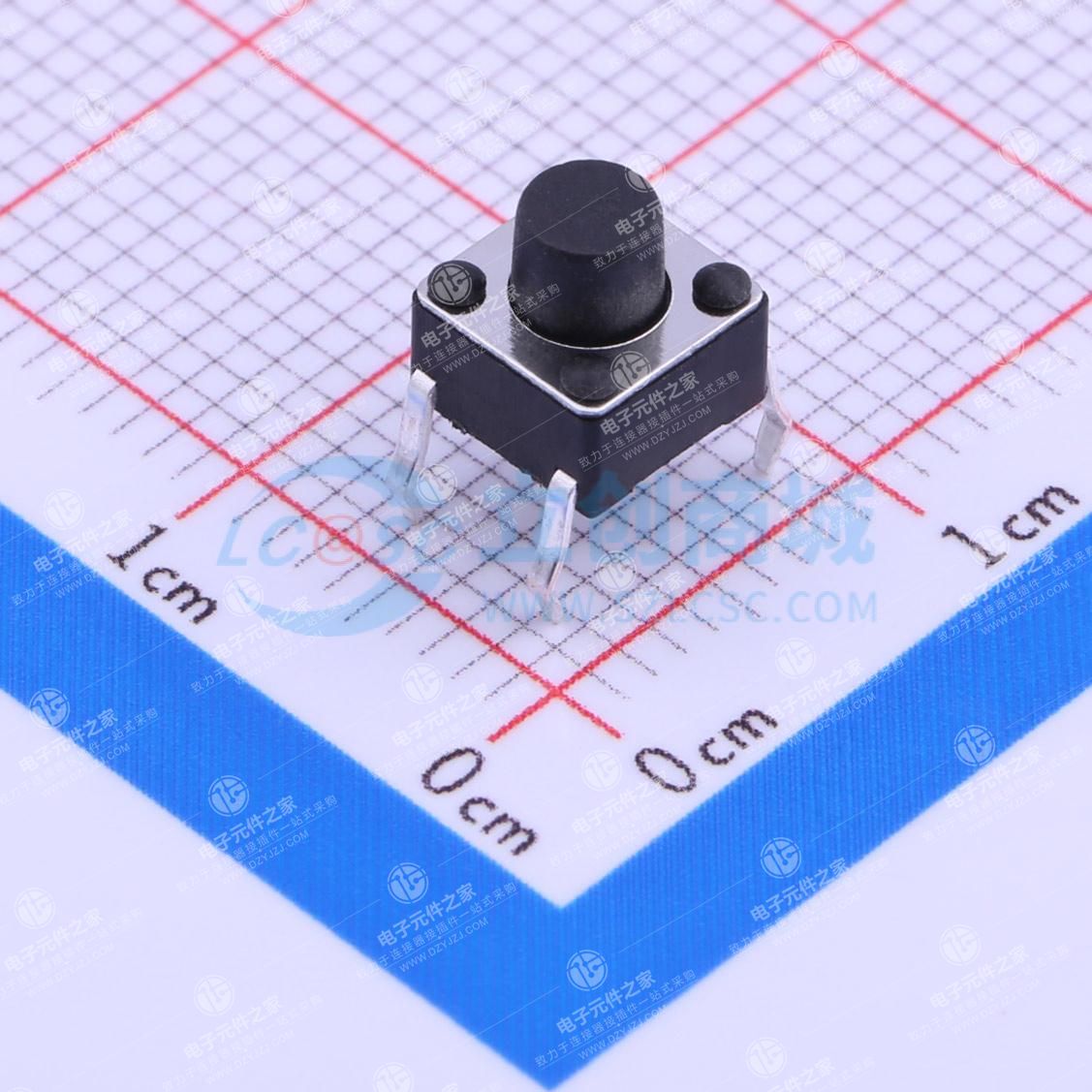 6.1*6.1*6mm 直插 轻触开关