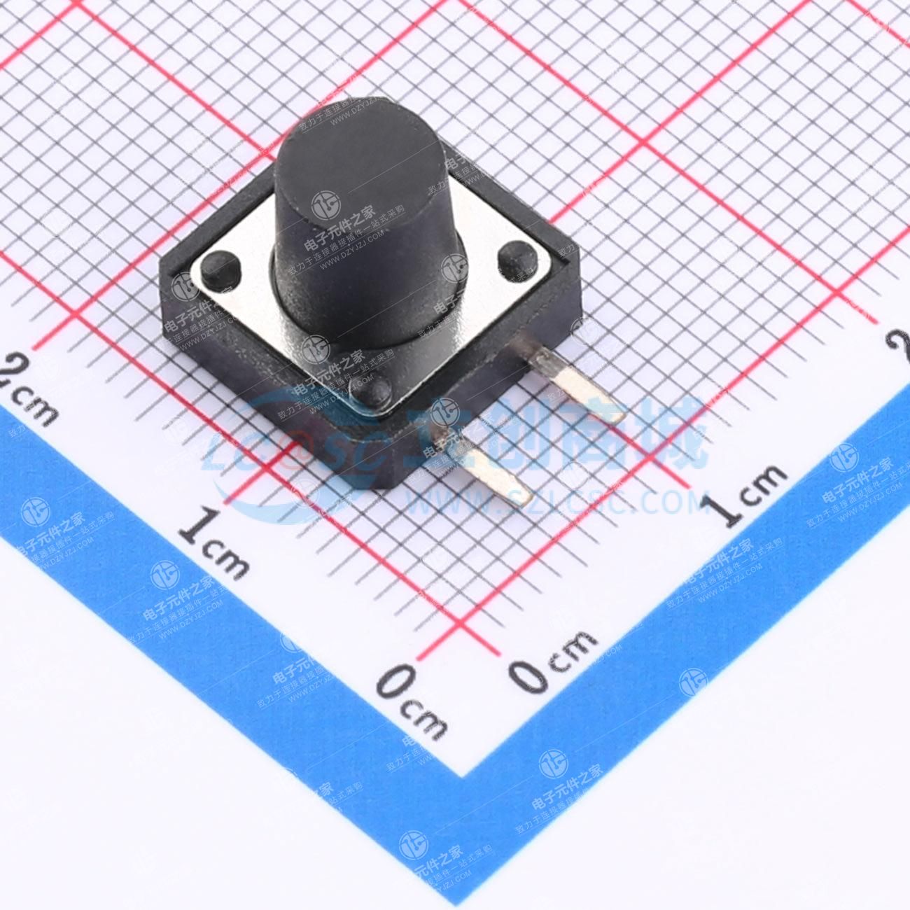 11.7x11.5x10mm 边二脚 直插 轻触开关