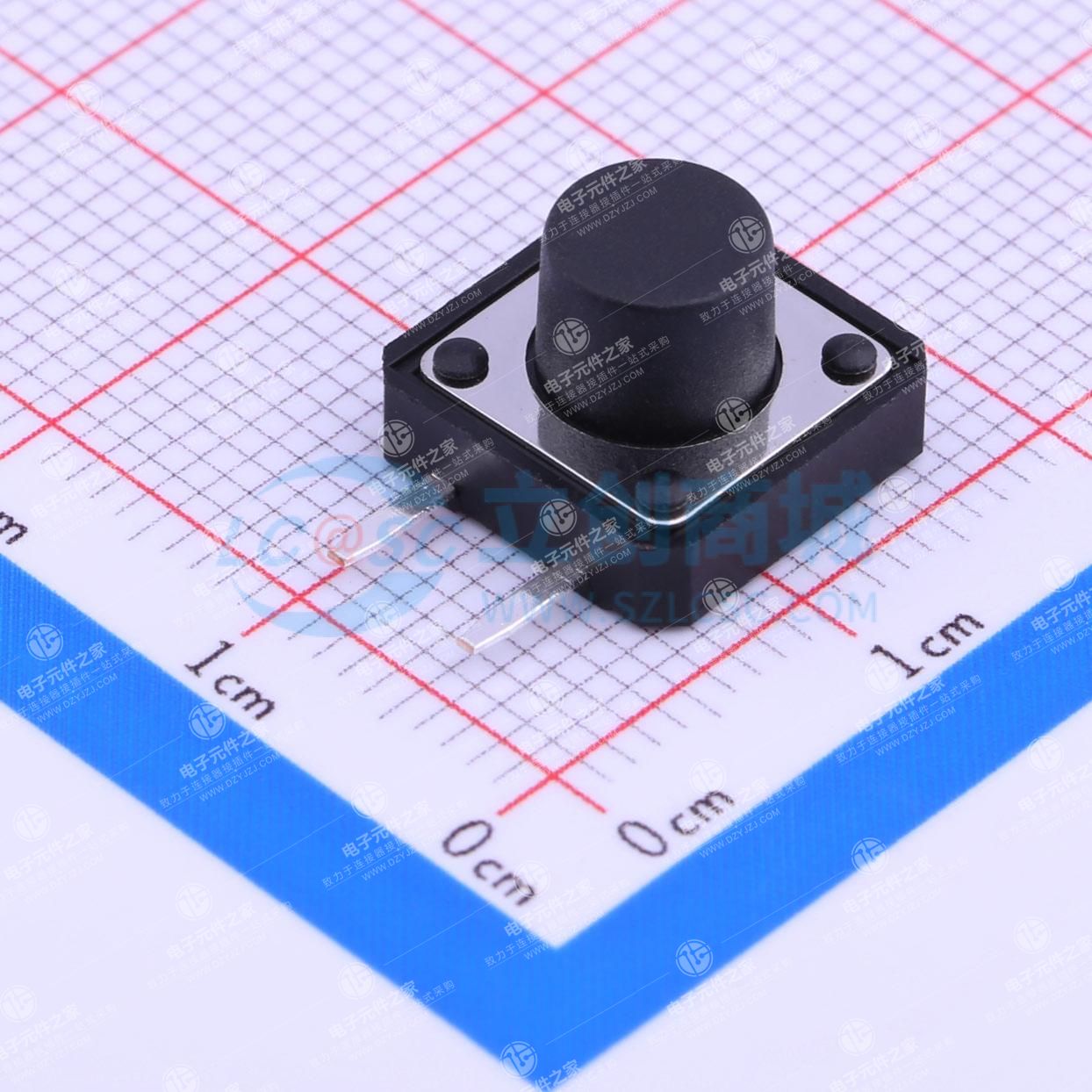 11.7x11.5x8mm 边二脚 直插 轻触开关